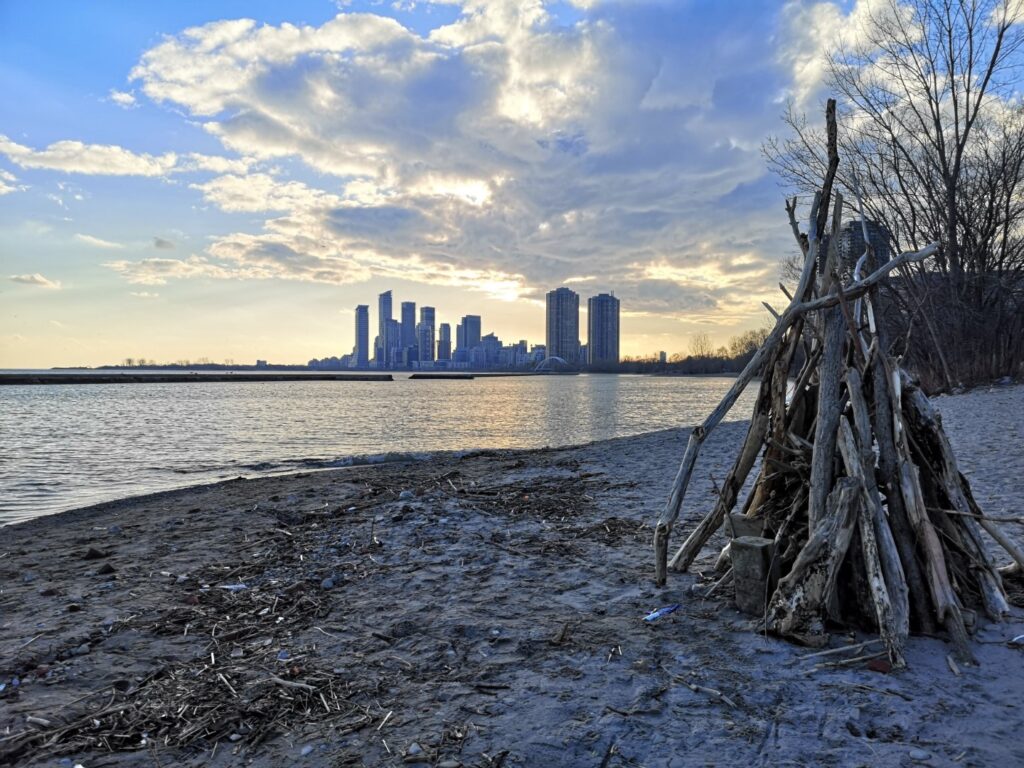 Toronto Ontario City Sunset Beach Lake LakeOntario