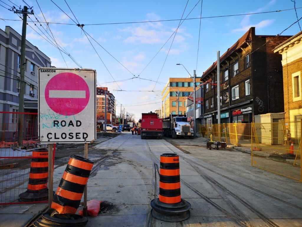 Toronto Ontario City Roadworks