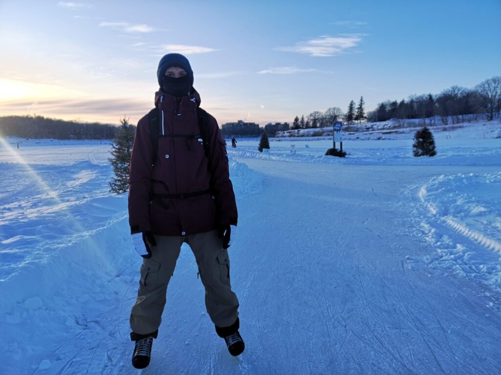 Winnipeg Manitoba City Forks TheForks Skating Ice IceSkating Skate River Sunset Etienne