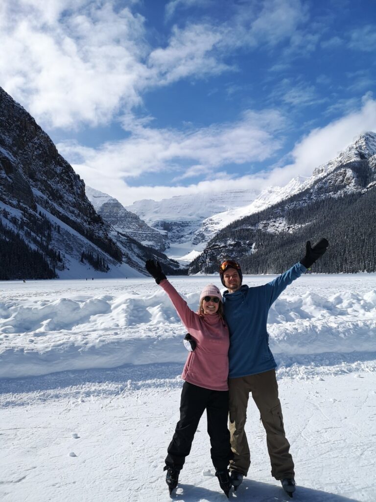 Lake Louise LakeLouise Banff Alberta Rockies TheRockies Mountain Mountains Skate Skating Ice IceSkate IceSkating Ceri Me Etienne