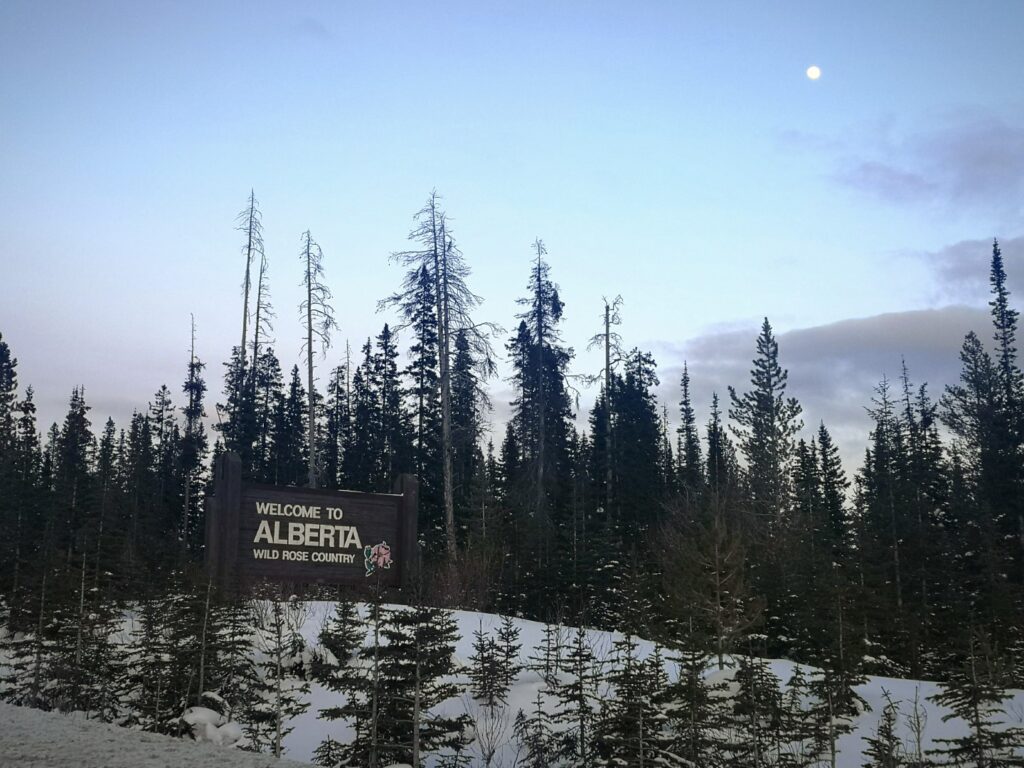 Canmore Alberta Drive Mountains Banff Sign Moon Signs