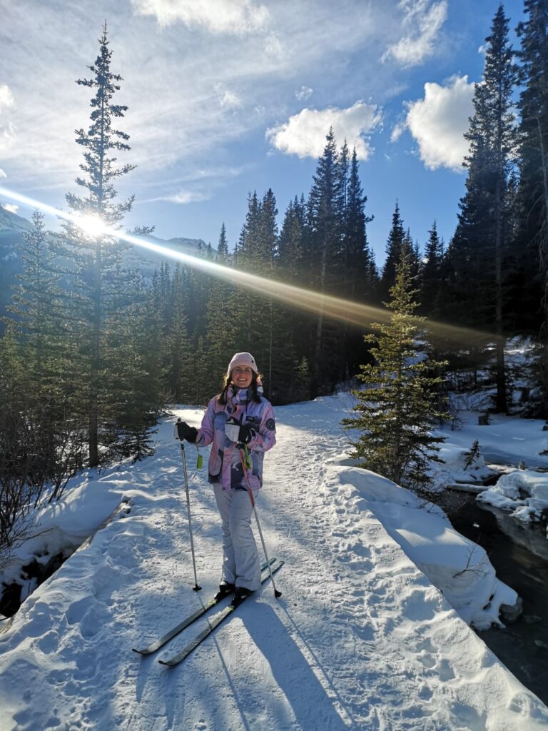 Goat Creek GoatCreek Cross-country XCountry X-country CrossCountry Ski CrossCountrySki Cross-CountrySki Skiing Canmore Alberta CrossCountrySkiing  Rockies TheRockies Forest Snow
Ceri Coat M&MC