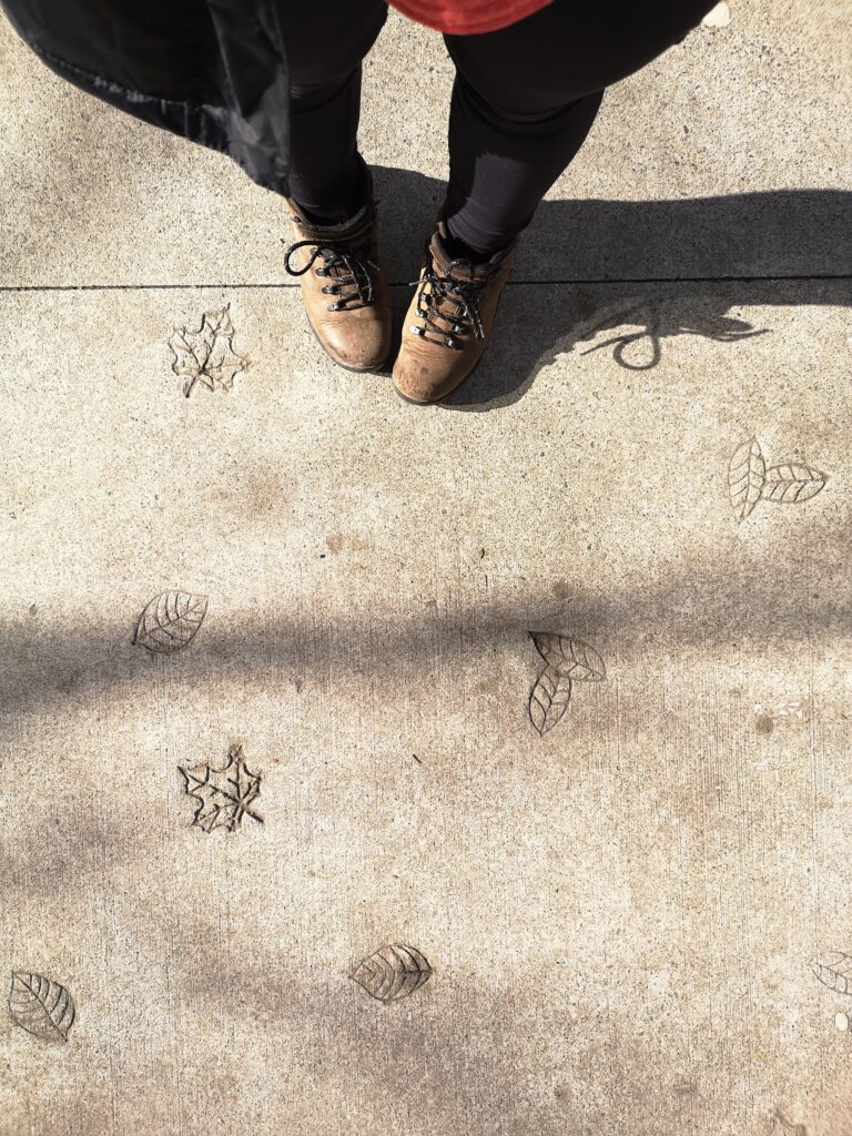 Vancouver BC BritishColumbia Street Art Floor Shoes Ceri