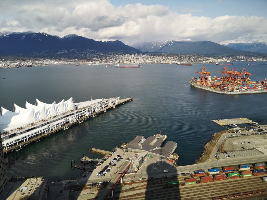 Vancouver BritishColumbia View Lookout TopOfVancouver Sea Atlantic BC