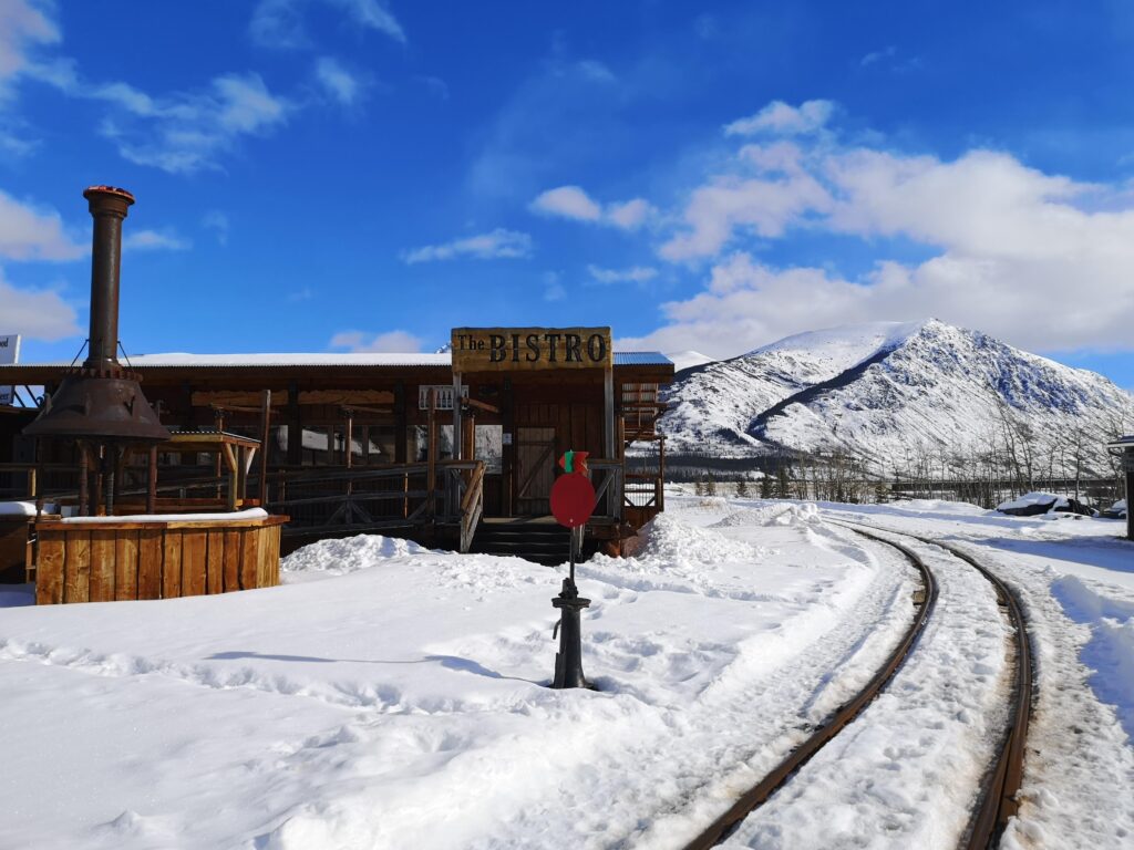 Yukon Carcross View Mountain Snow