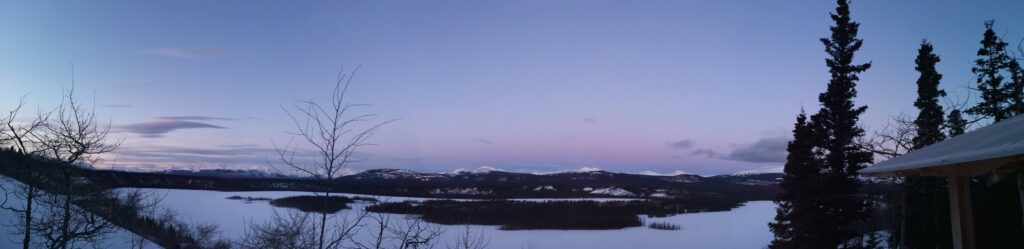 Whitehorse Yukon Yurt View Mountains Lake 