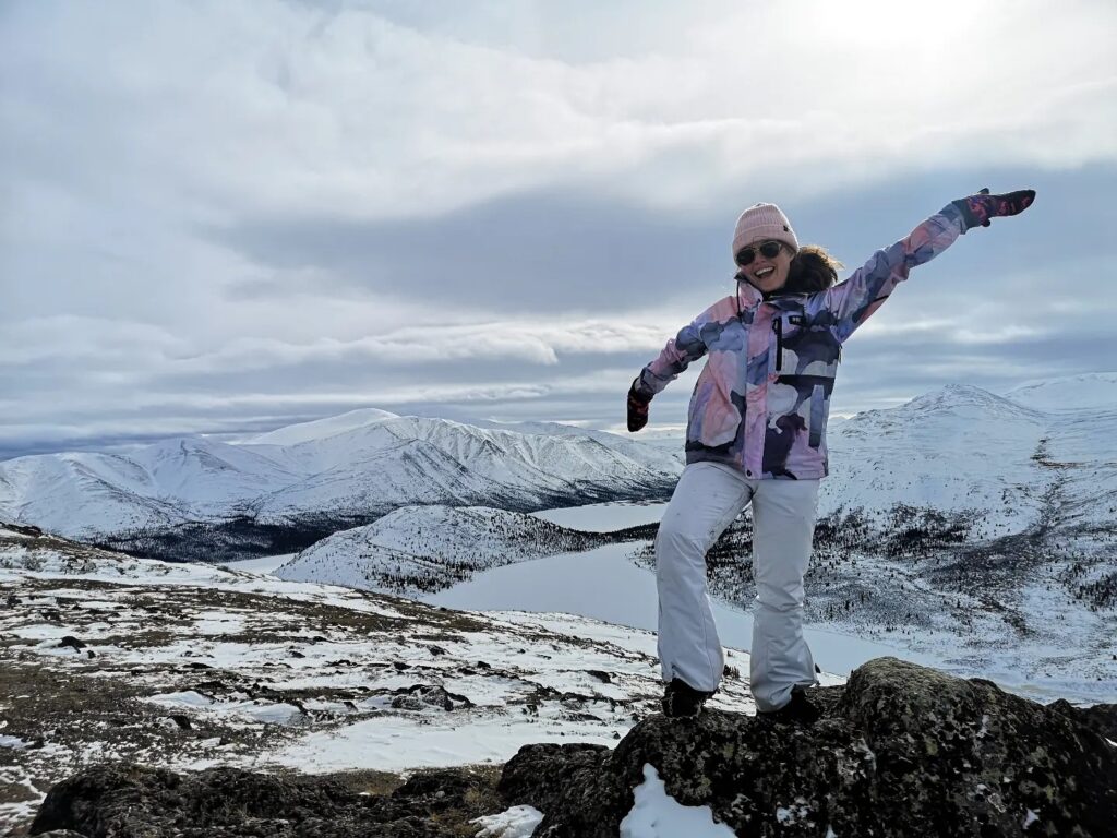 Whitehorse Yukon FishLake Bonneville Peak BonnevillePeak Hike Hiking  Ceri Coat M&MC View